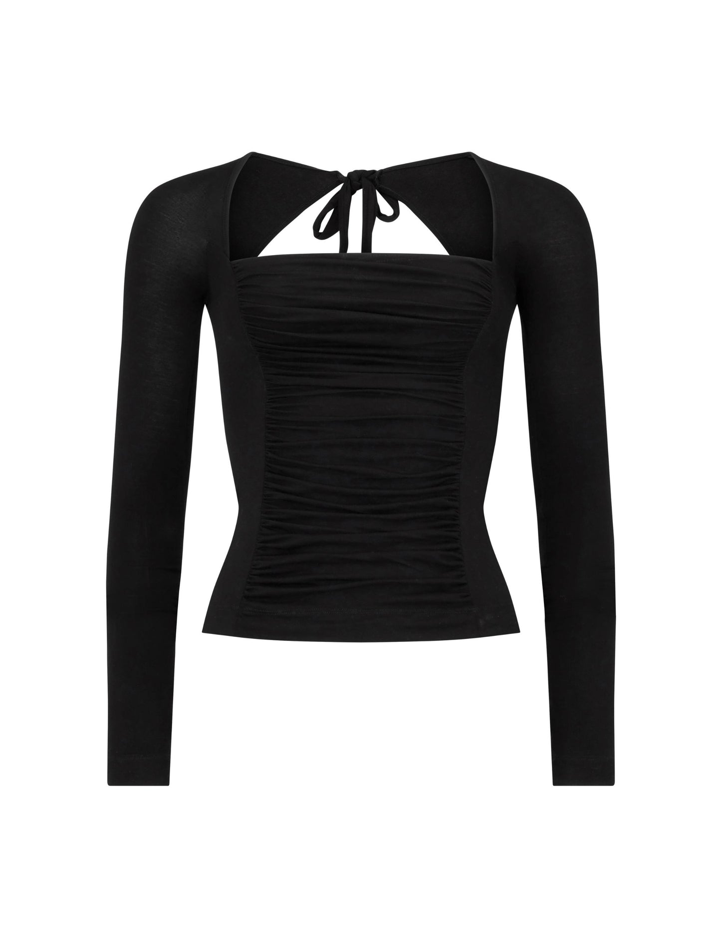 RUCHED LONG SLEEVE