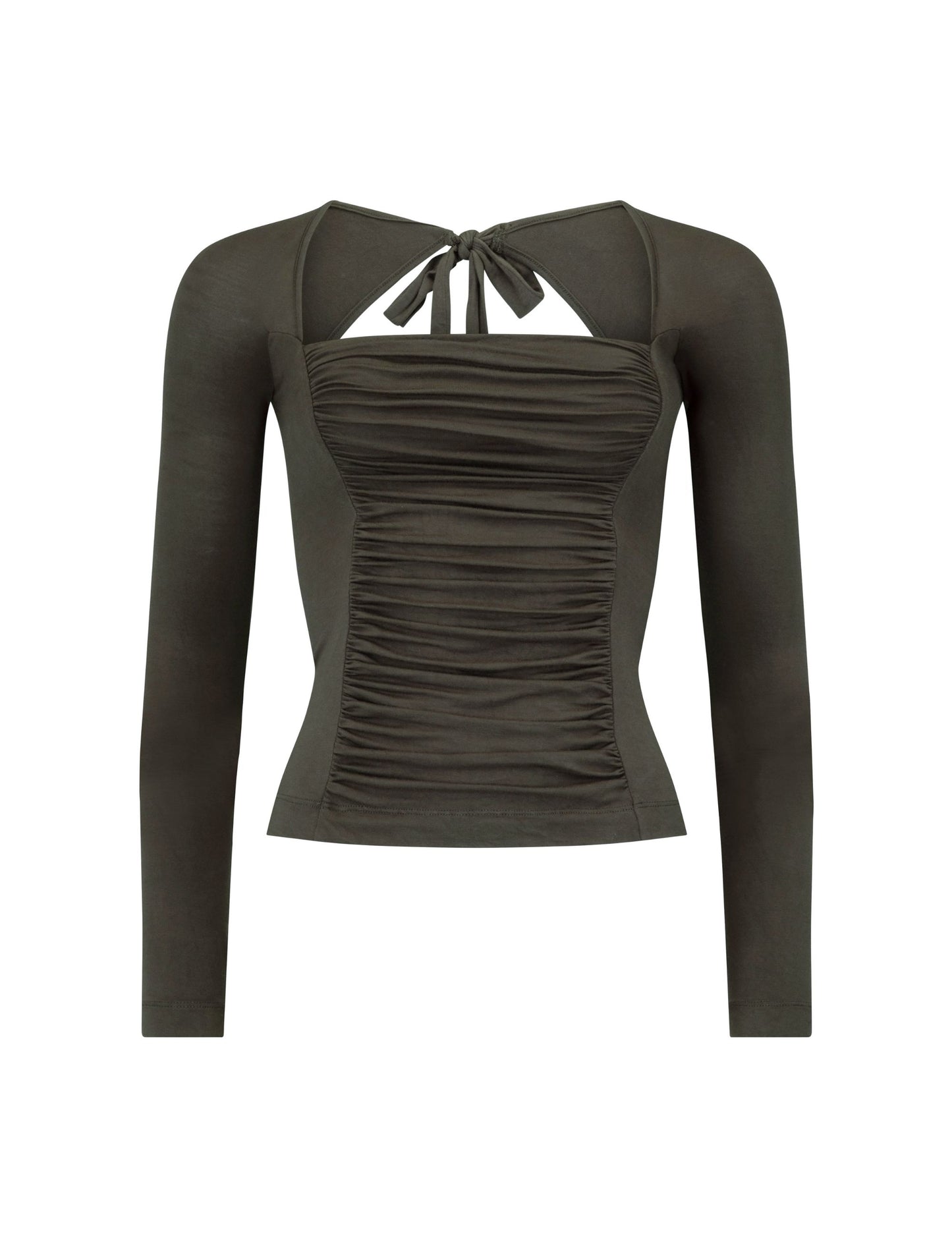 RUCHED LONG SLEEVE