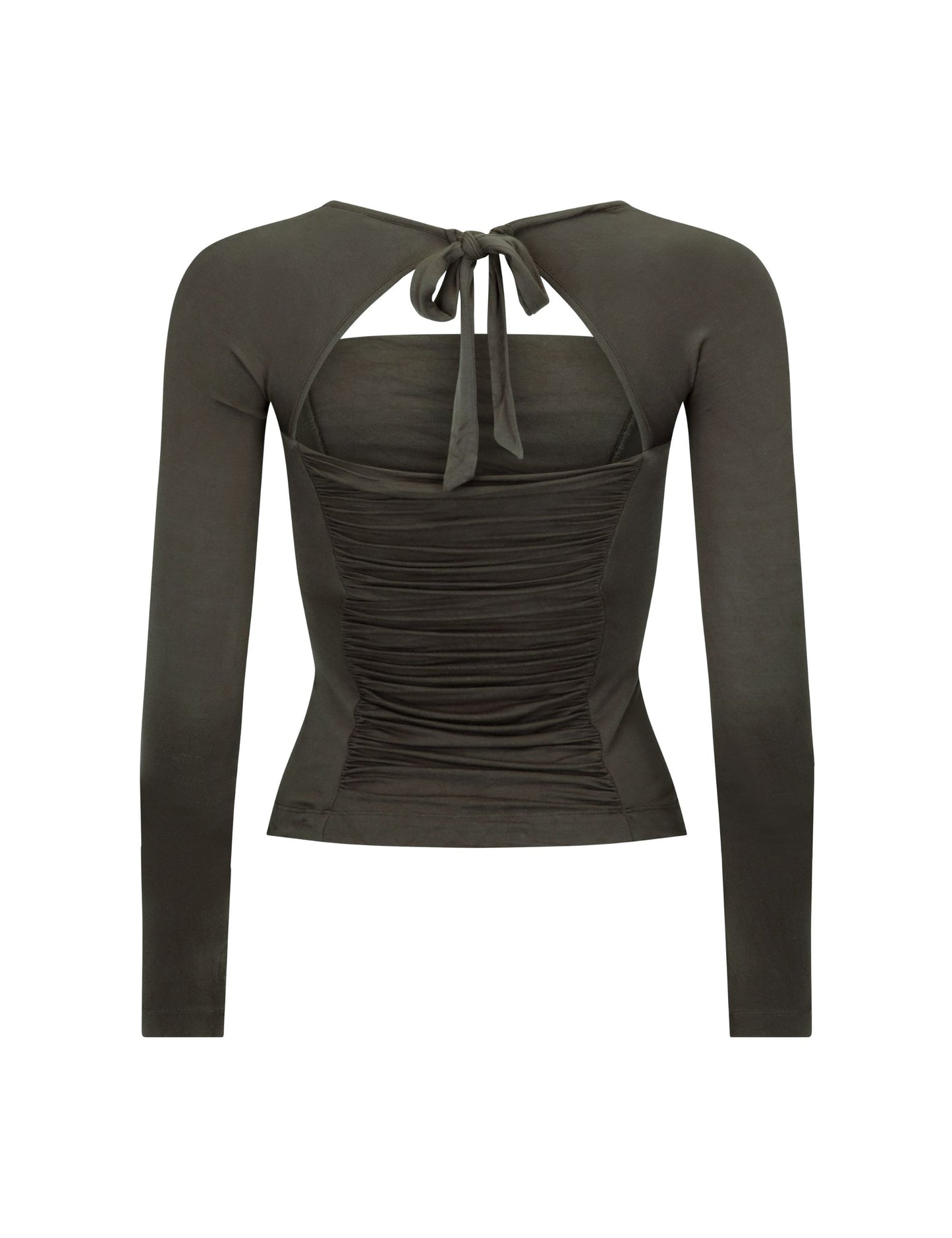RUCHED LONG SLEEVE