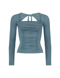 RUCHED LONG SLEEVE