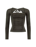 RUCHED LONG SLEEVE