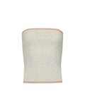 RIBBED STRAPLESS TOP