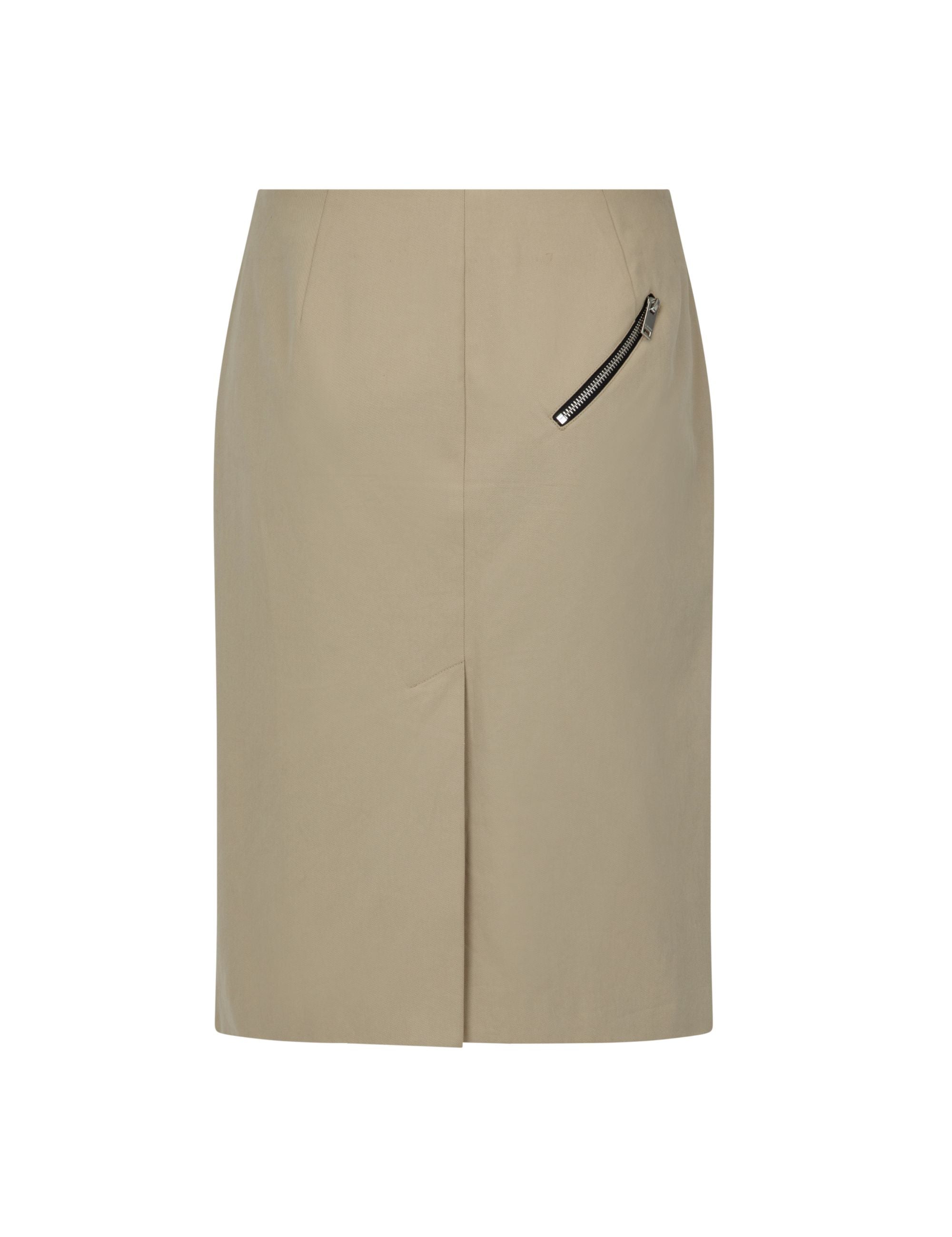 ZIP MIDI SKIRT