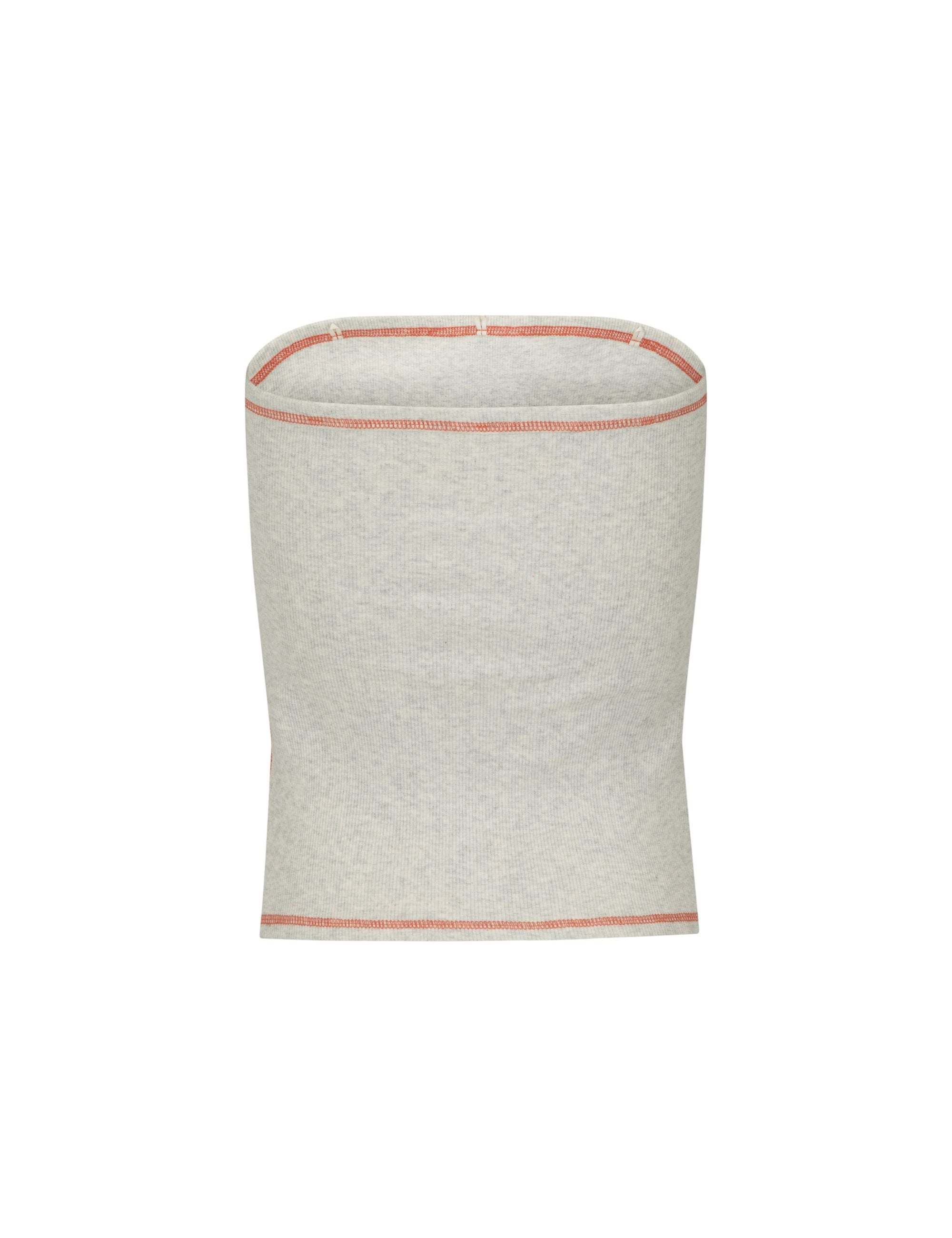 RIBBED STRAPLESS TOP