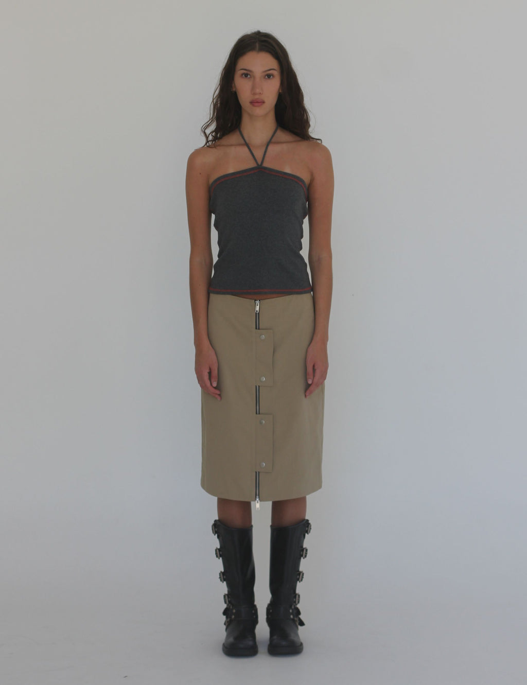 RIBBED STRAPLESS TOP