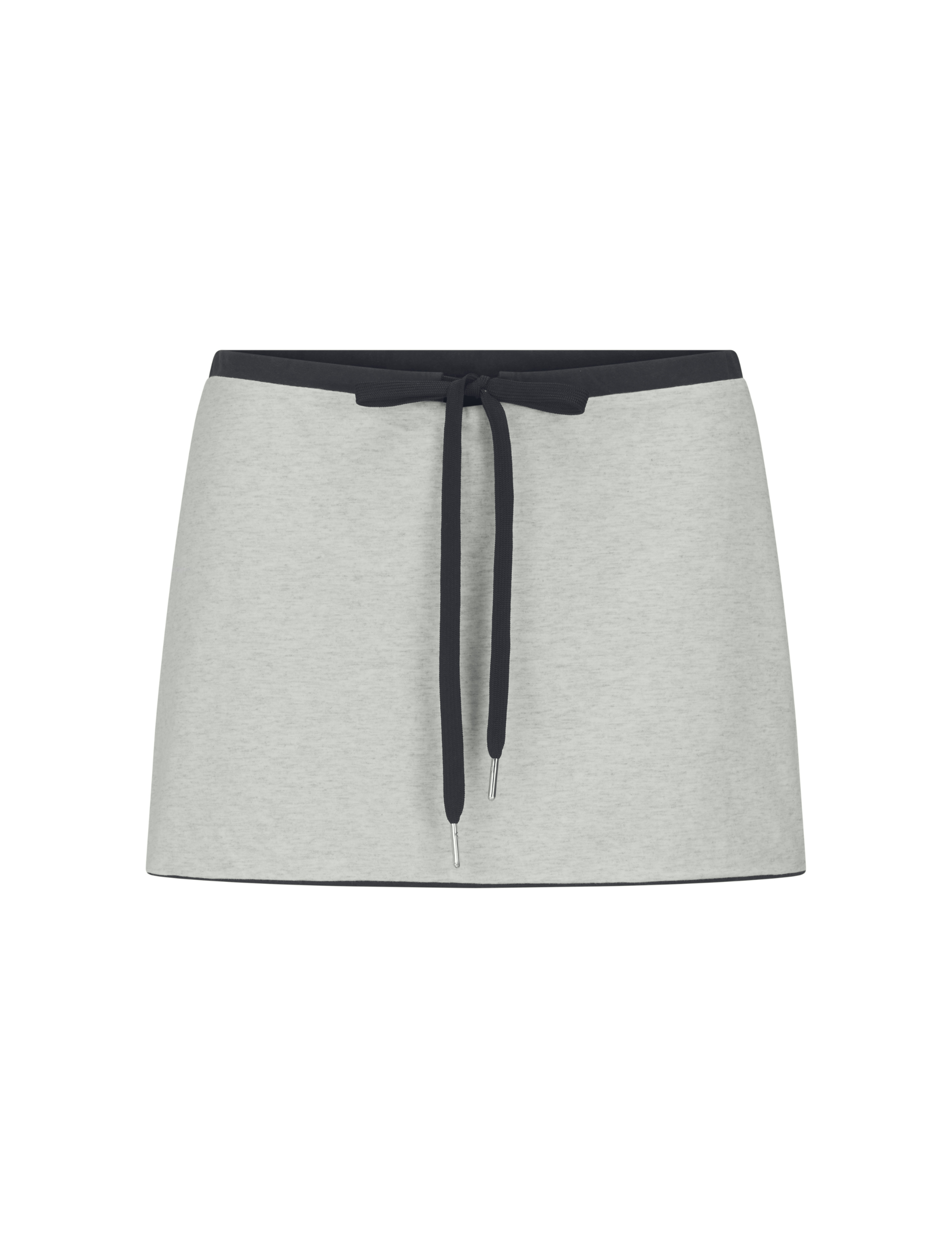 REVERSIBLE COTTON MINI SKIRT