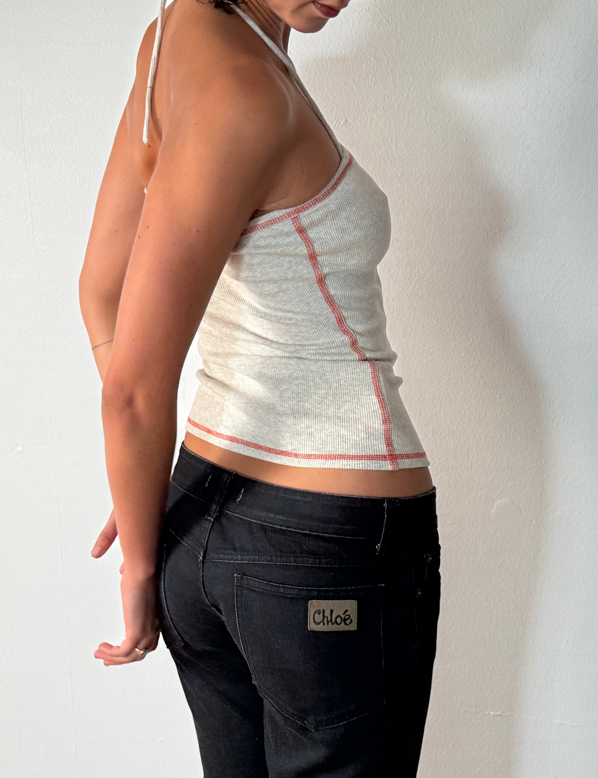 RIBBED STRAPLESS TOP