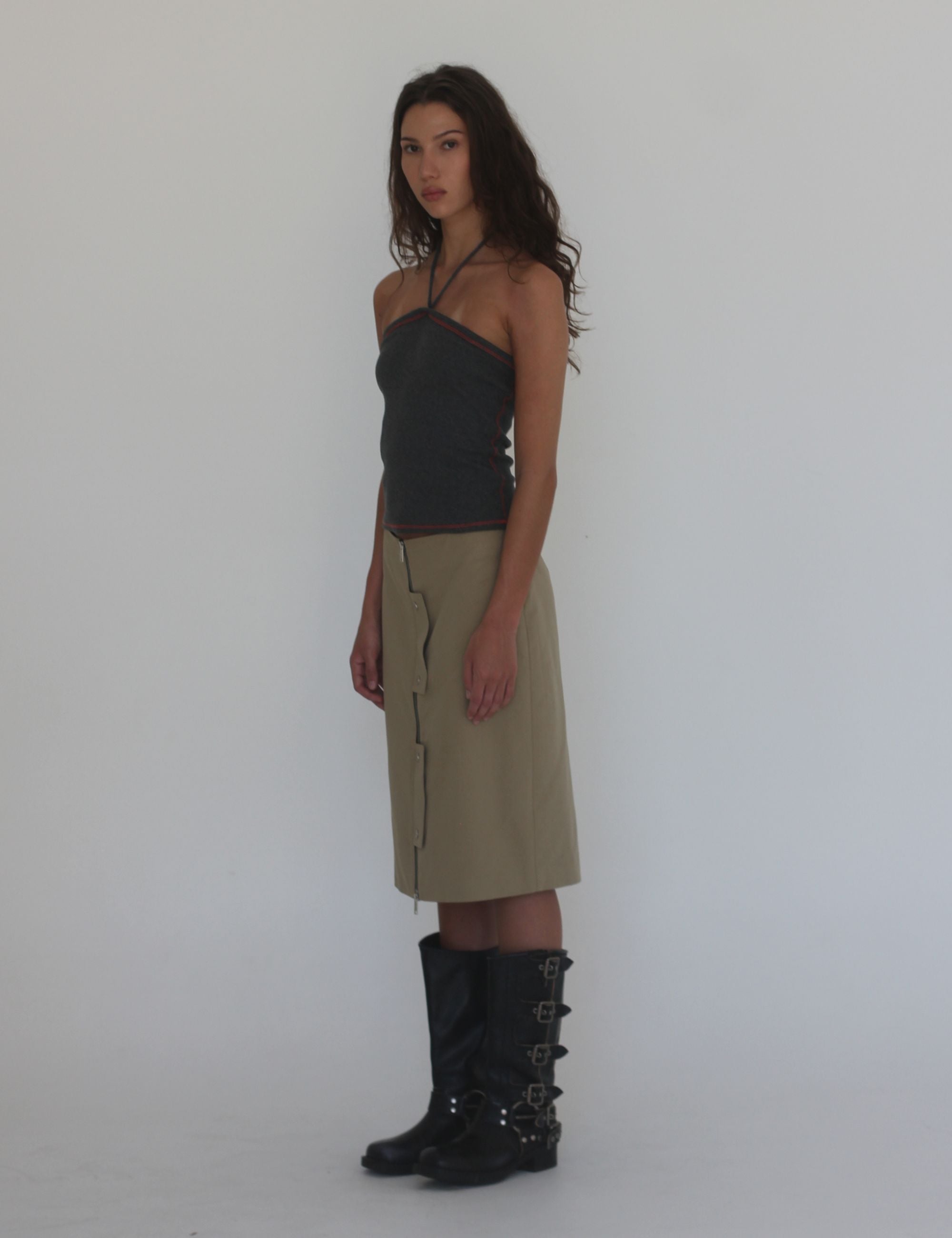 RIBBED STRAPLESS TOP