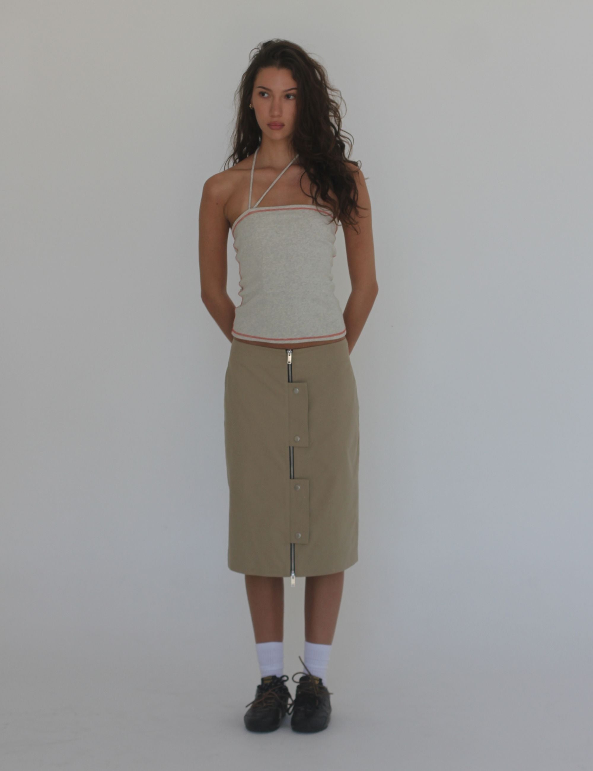 RIBBED STRAPLESS TOP