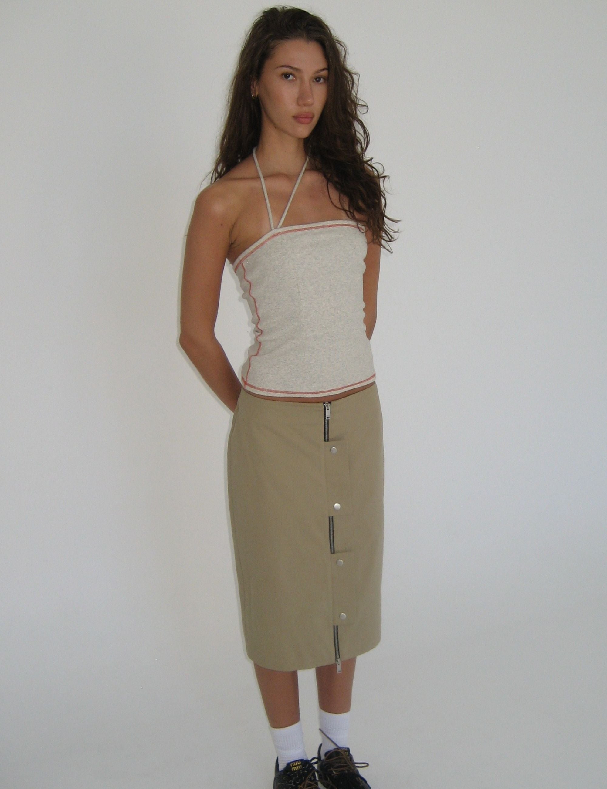 RIBBED STRAPLESS TOP